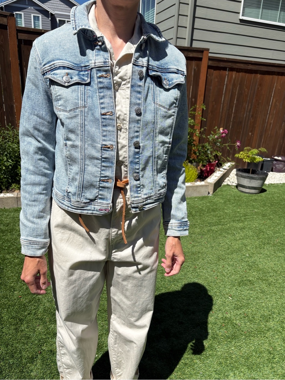 Kensie Light Blue Denim Jacket M